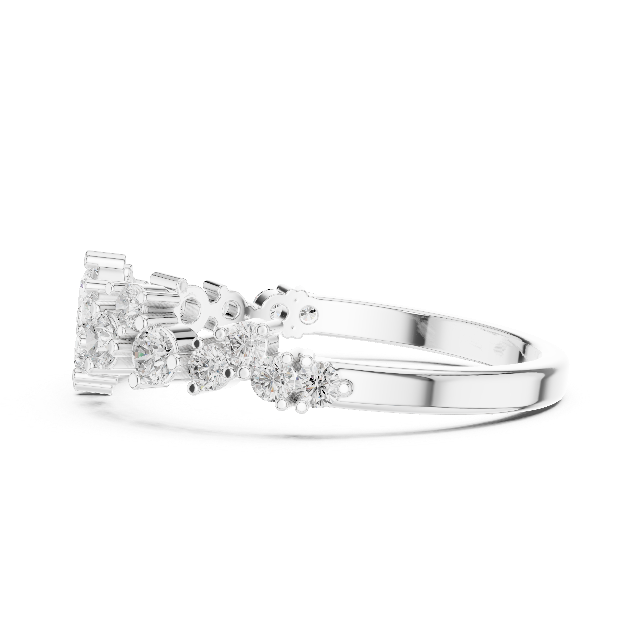 Sleek Arch Lab Grown Diamond Ring