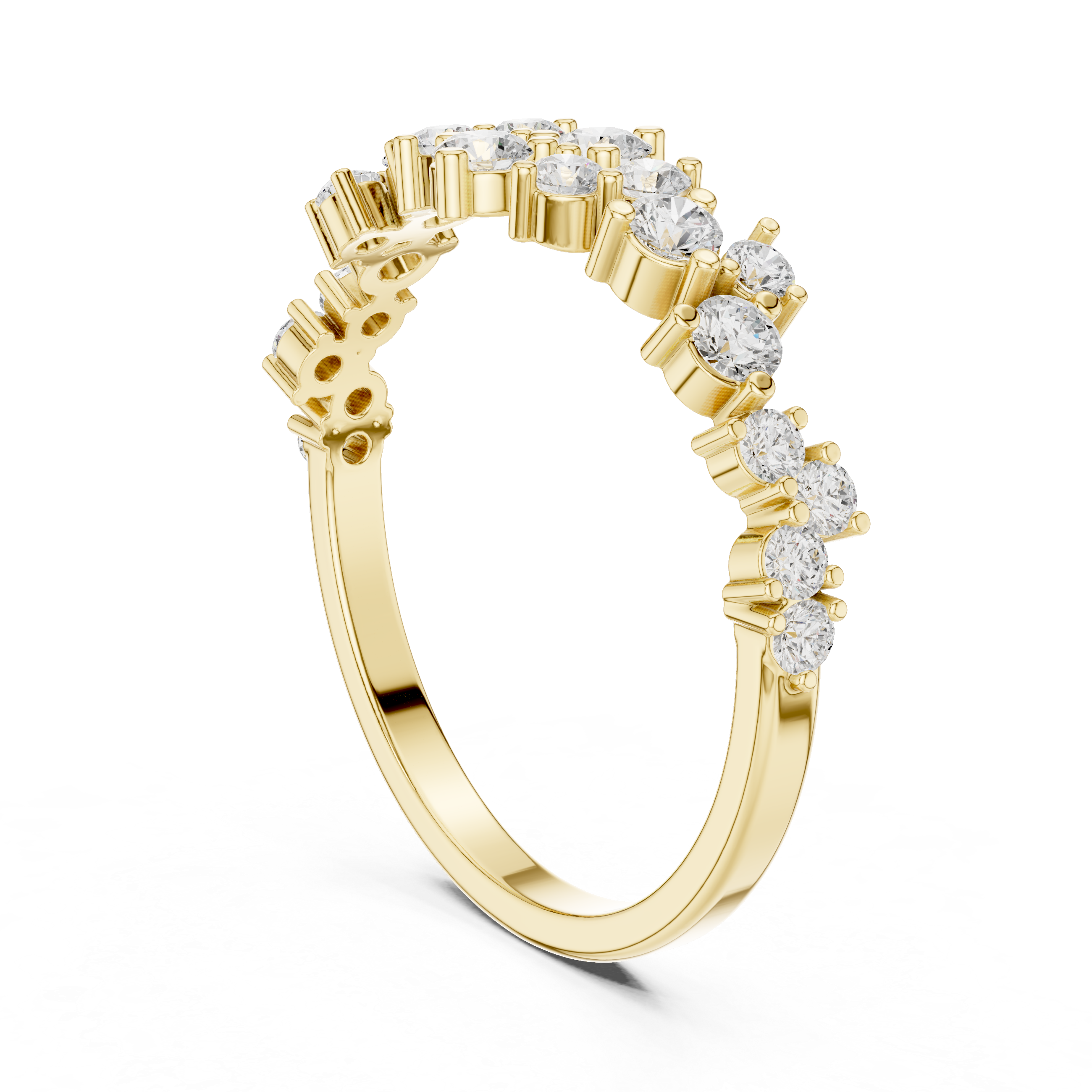 Sleek Arch Lab Grown Diamond Ring