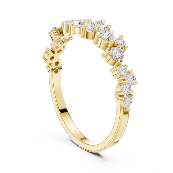 Sleek Arch Lab Grown Diamond Ring