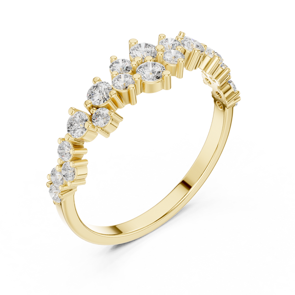 Sleek Arch Lab Grown Diamond Ring