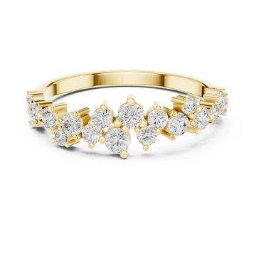 Sleek Arch Lab Grown Diamond Ring