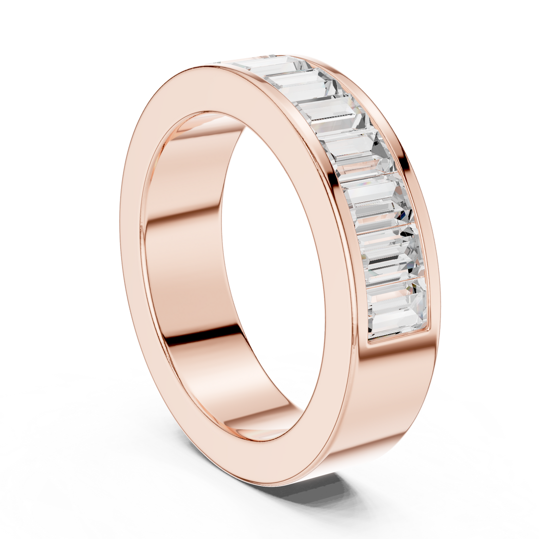 Curved Crown Lab Grown Diamond Ring
