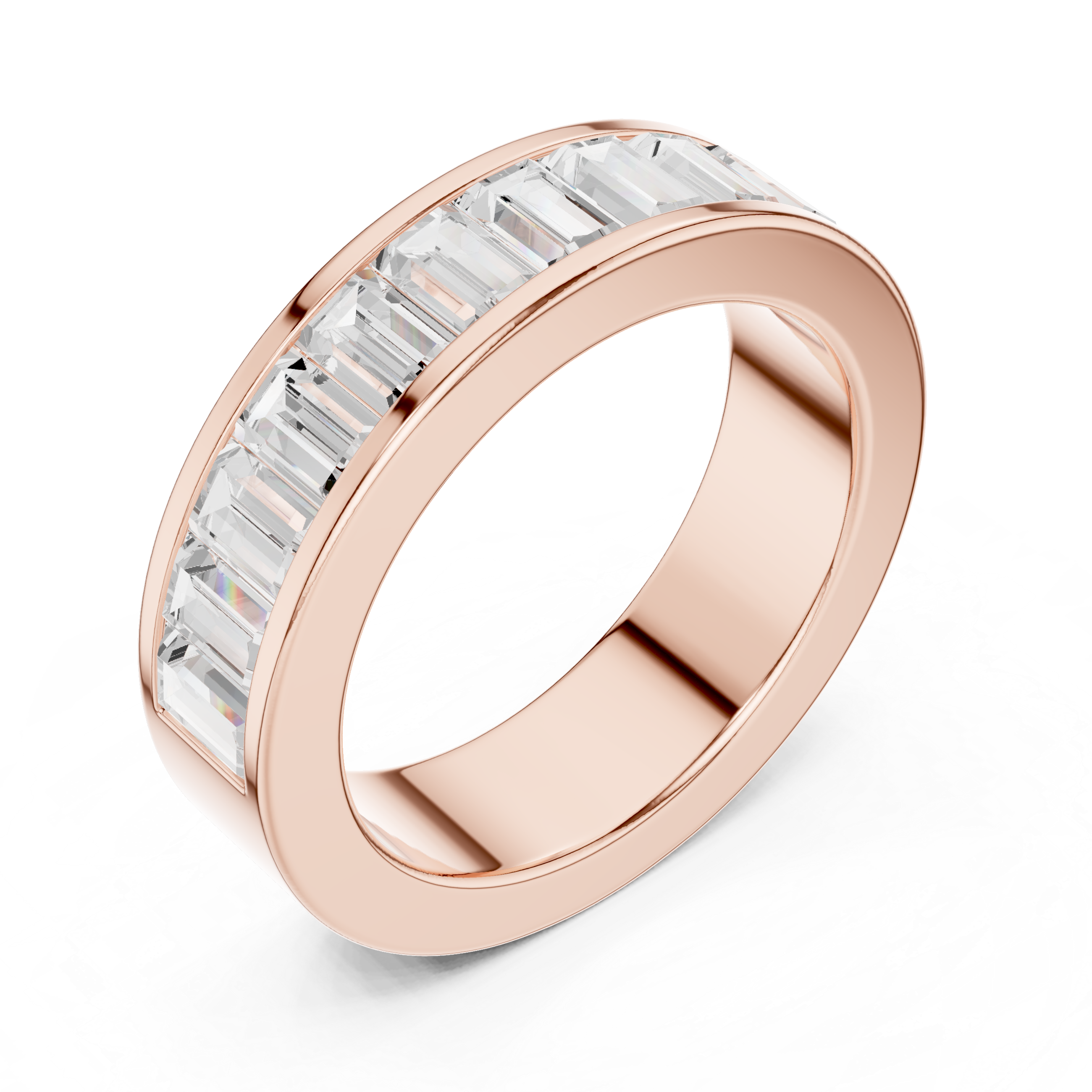Curved Crown Lab Grown Diamond Ring