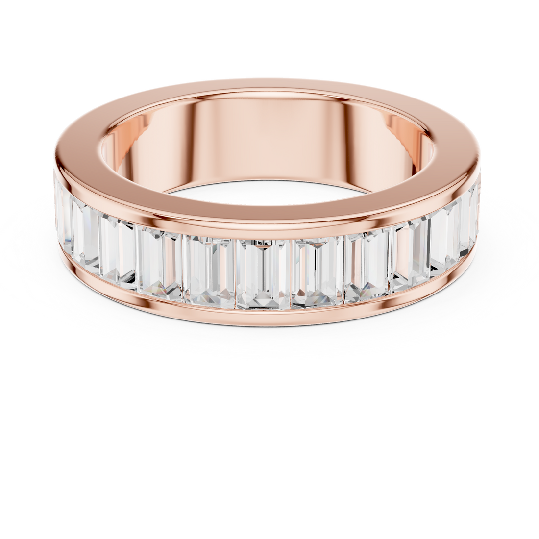Curved Crown Lab Grown Diamond Ring
