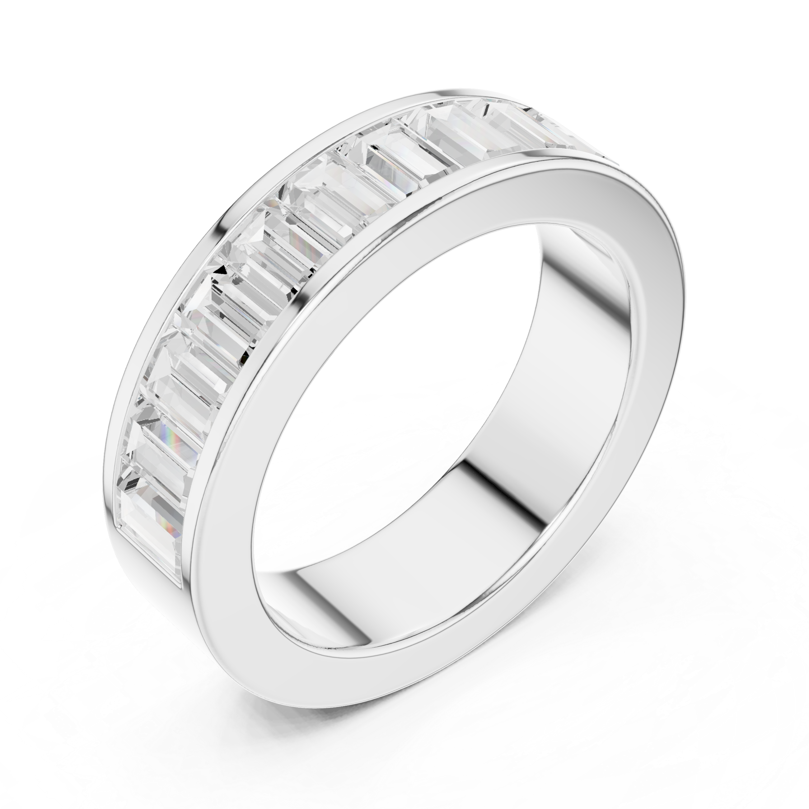 Curved Crown Lab Grown Diamond Ring