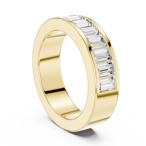 Curved Crown Lab Grown Diamond Ring