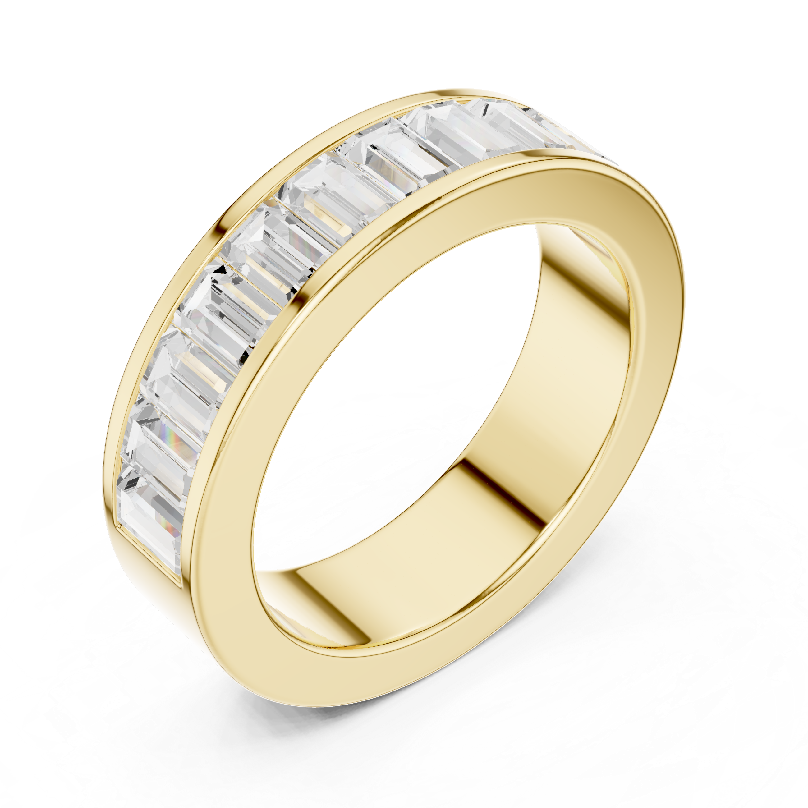 Curved Crown Lab Grown Diamond Ring