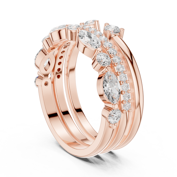 Interlocking Loop Lab Grown Diamond Ring
