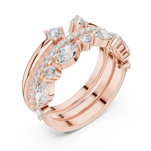 Interlocking Loop Lab Grown Diamond Ring
