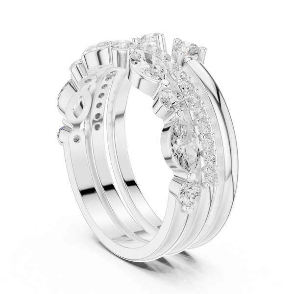 Interlocking Loop Lab Grown Diamond Ring