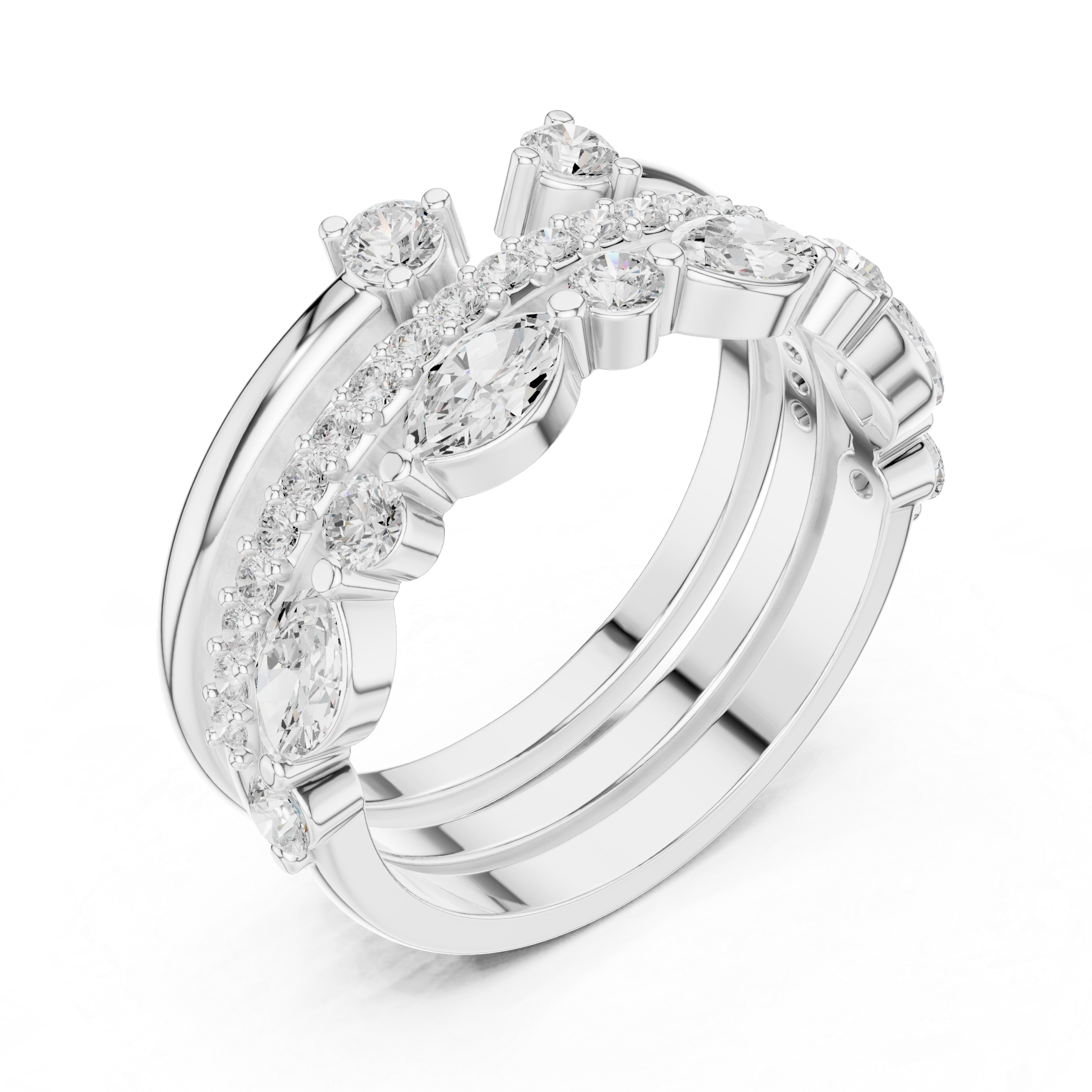 Interlocking Loop Lab Grown Diamond Ring