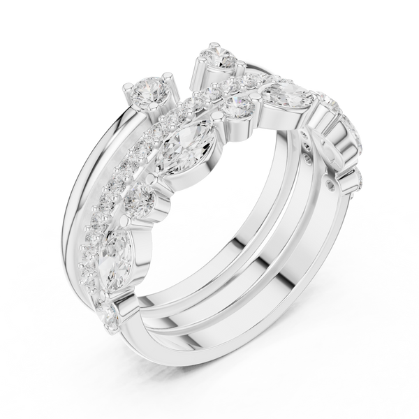 Interlocking Loop Lab Grown Diamond Ring