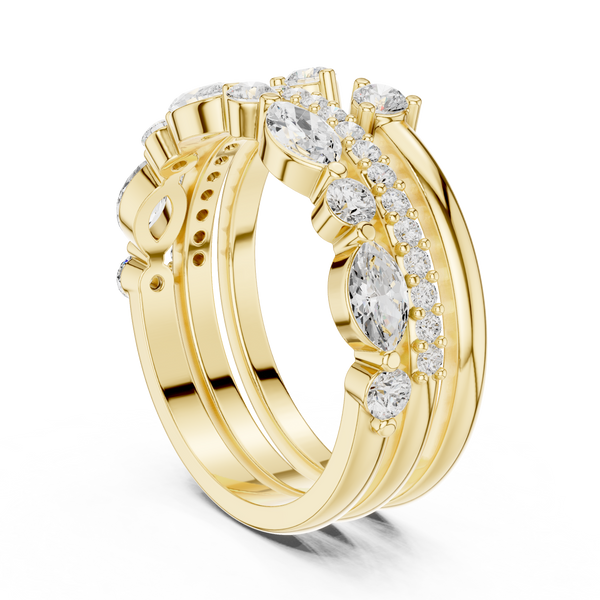 Interlocking Loop Lab Grown Diamond Ring
