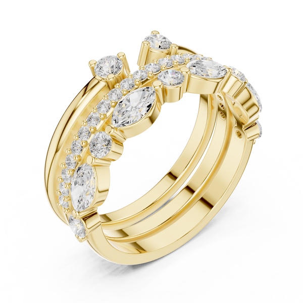 Interlocking Loop Lab Grown Diamond Ring
