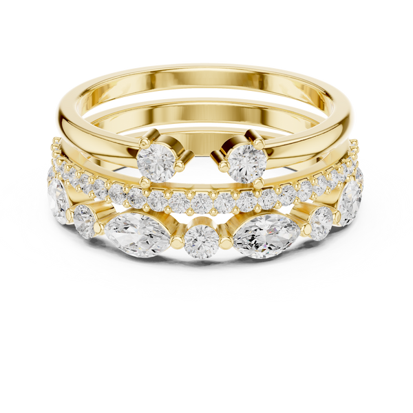 Interlocking Loop Lab Grown Diamond Ring