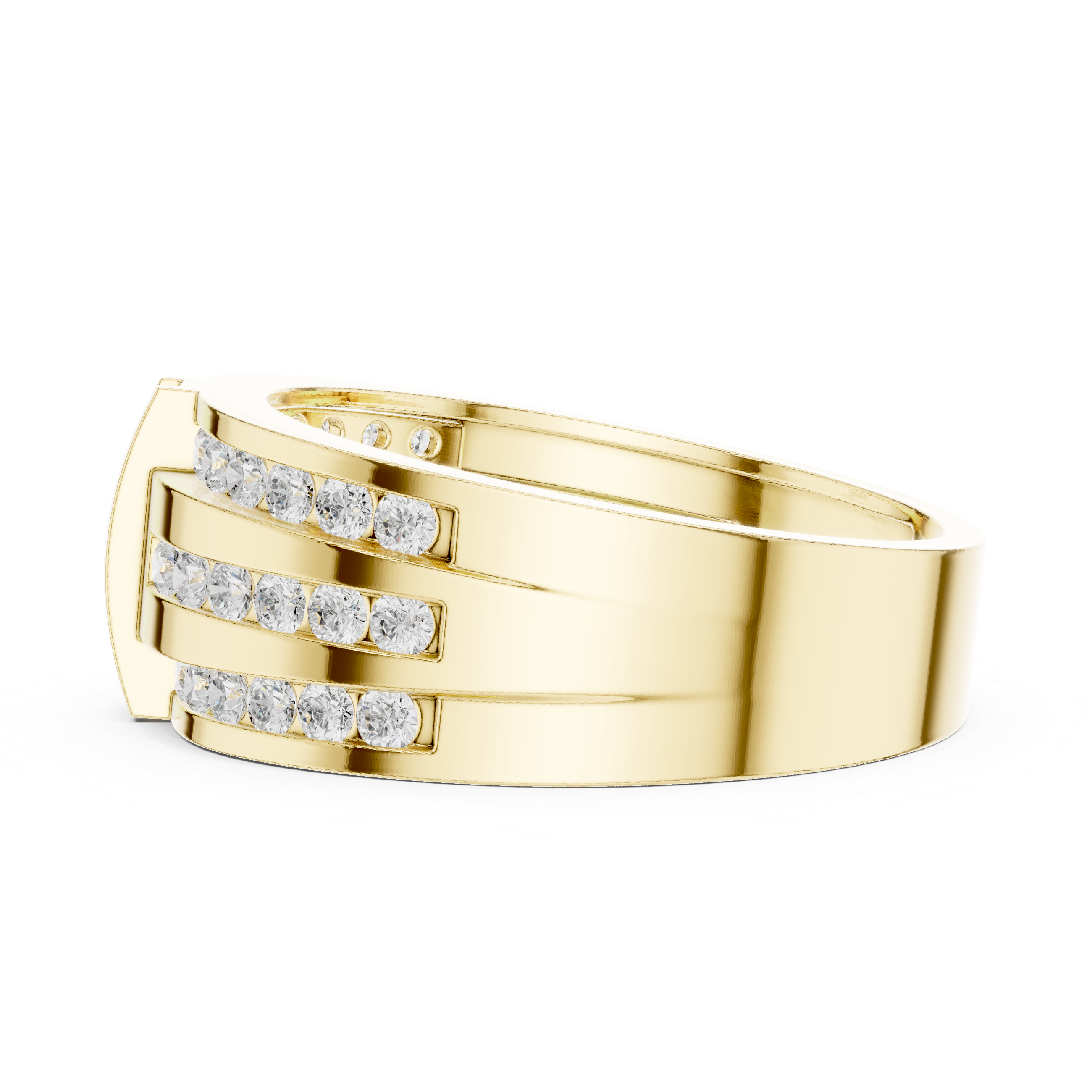 Beaded Shank Lab Grown Diamond Ring
