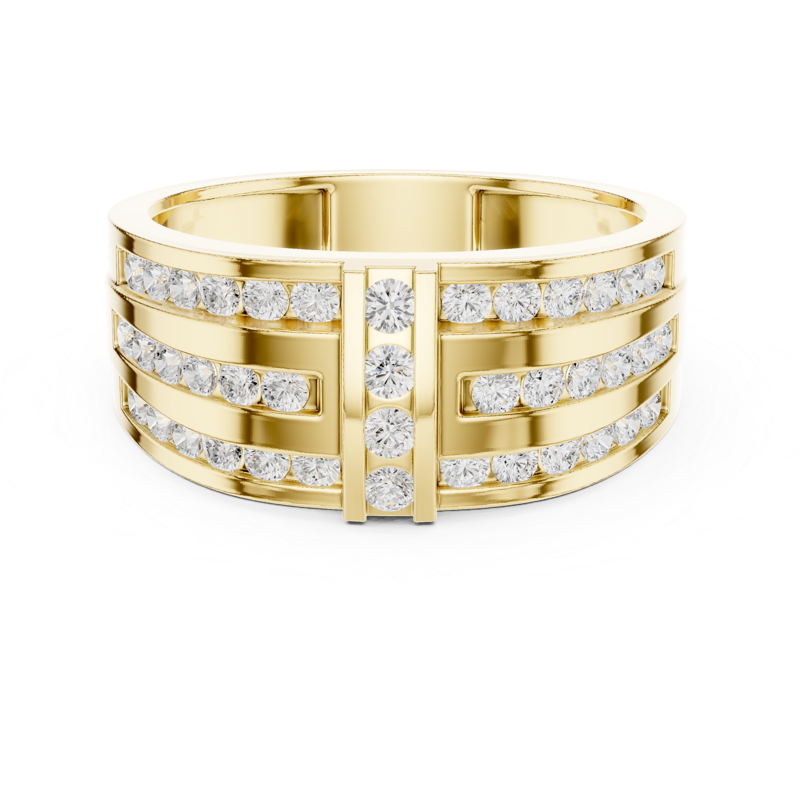 Beaded Shank Lab Grown Diamond Ring