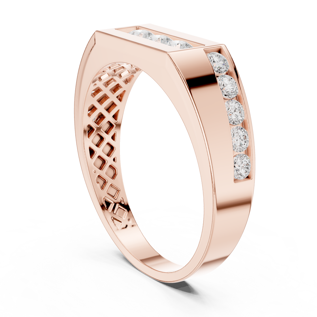 Flush Edge Lab Grown Diamond Ring