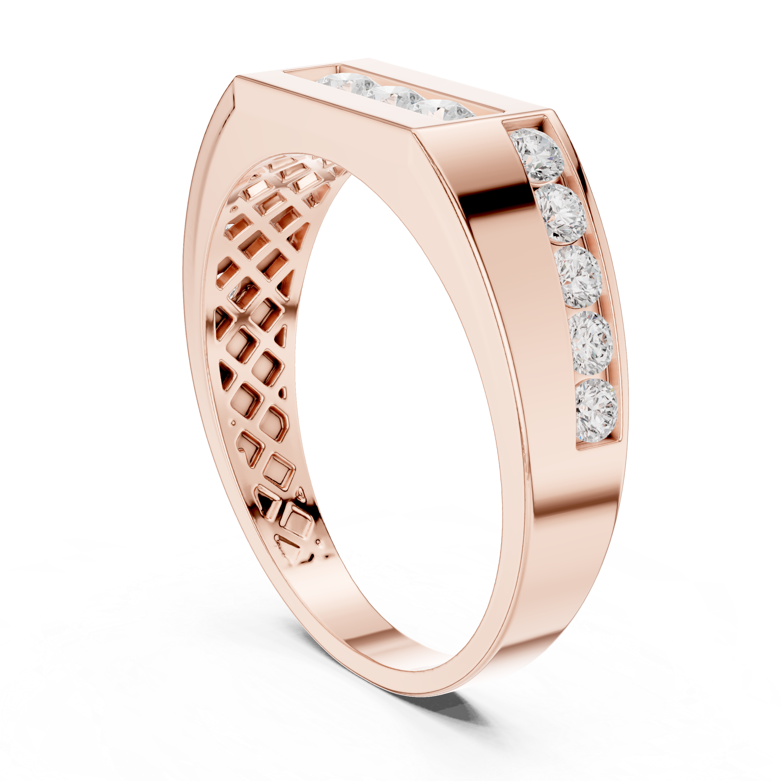Flush Edge Lab Grown Diamond Ring