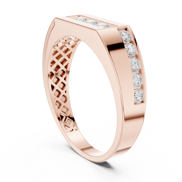 Flush Edge Lab Grown Diamond Ring