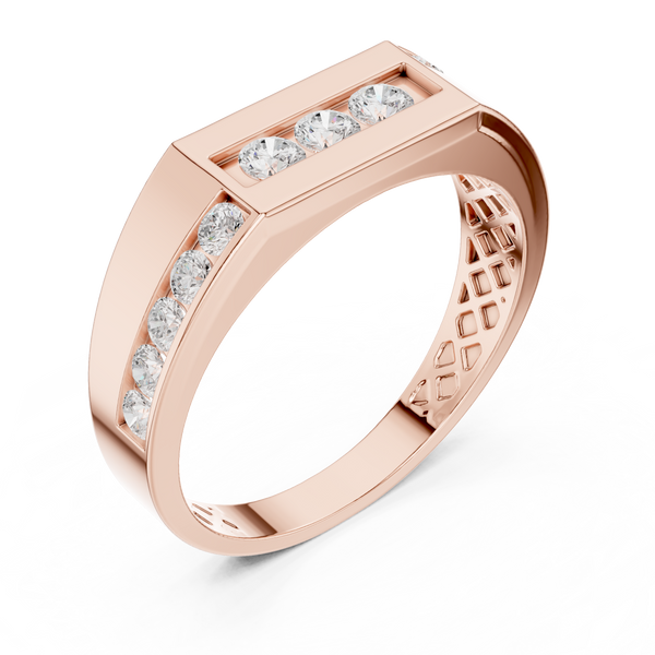 Flush Edge Lab Grown Diamond Ring