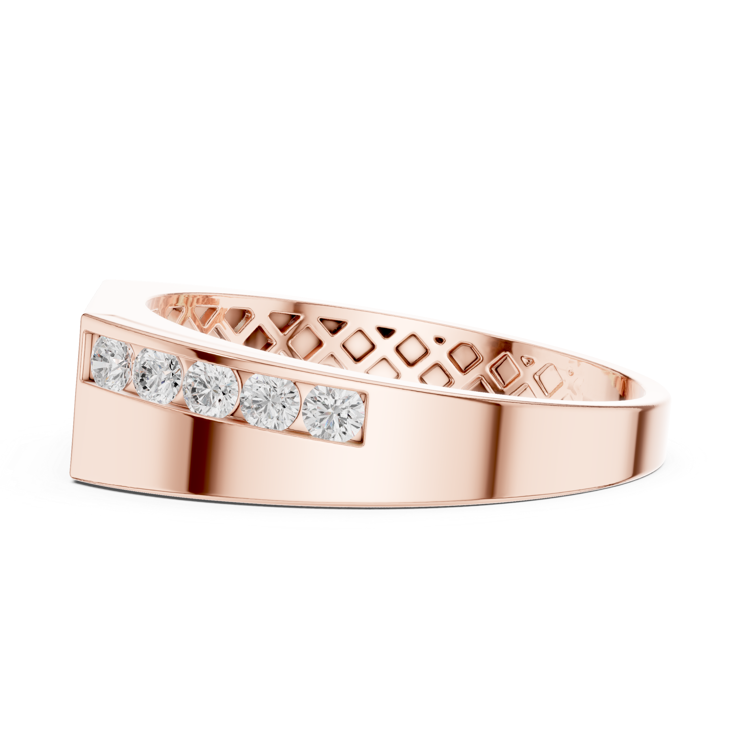Flush Edge Lab Grown Diamond Ring