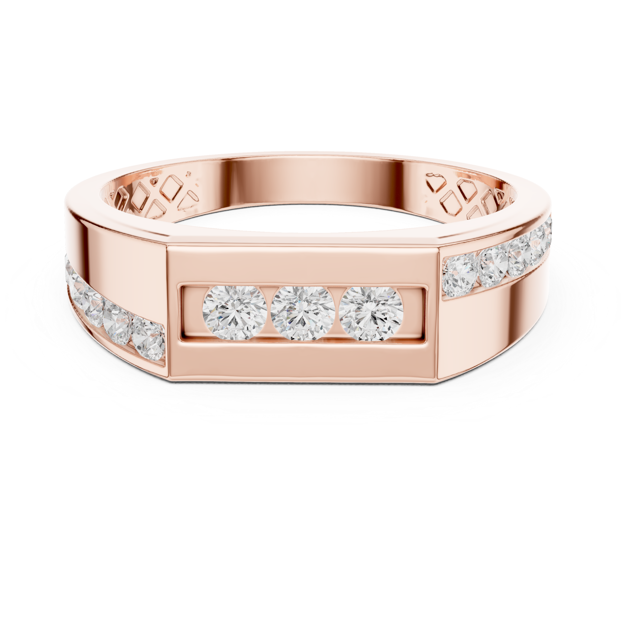 Flush Edge Lab Grown Diamond Ring
