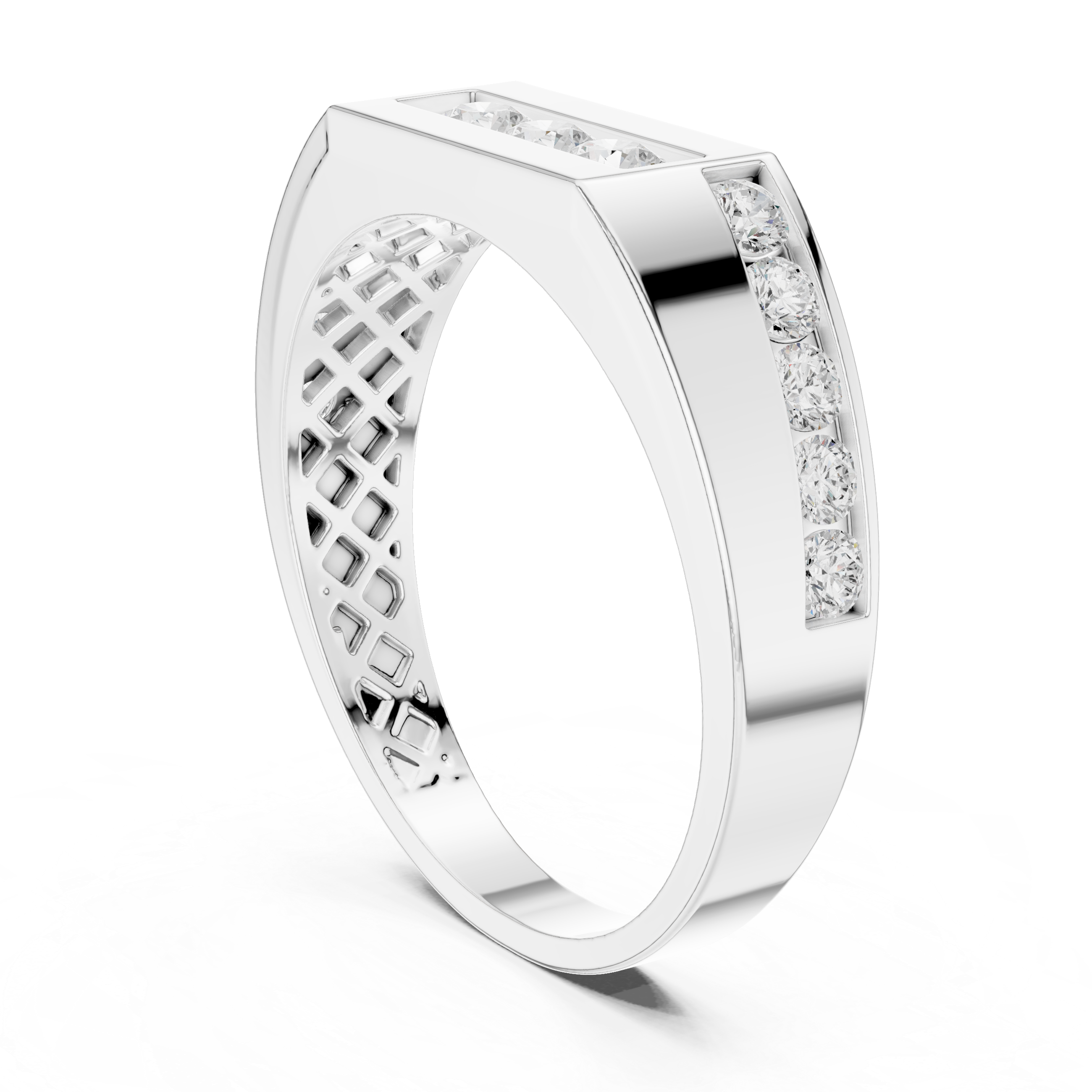 Flush Edge Lab Grown Diamond Ring