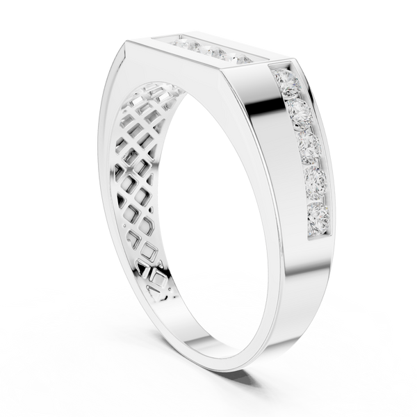 Flush Edge Lab Grown Diamond Ring