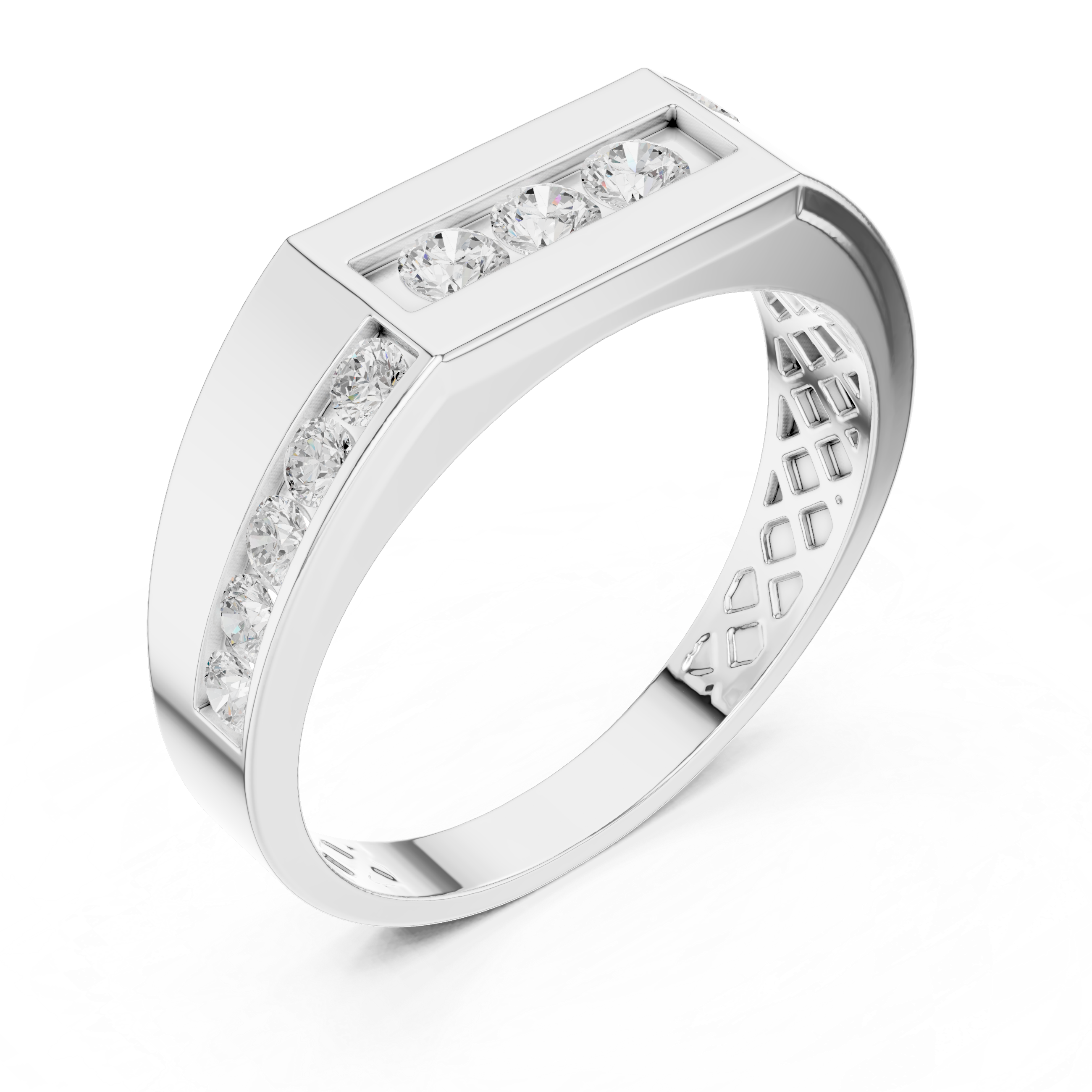 Flush Edge Lab Grown Diamond Ring