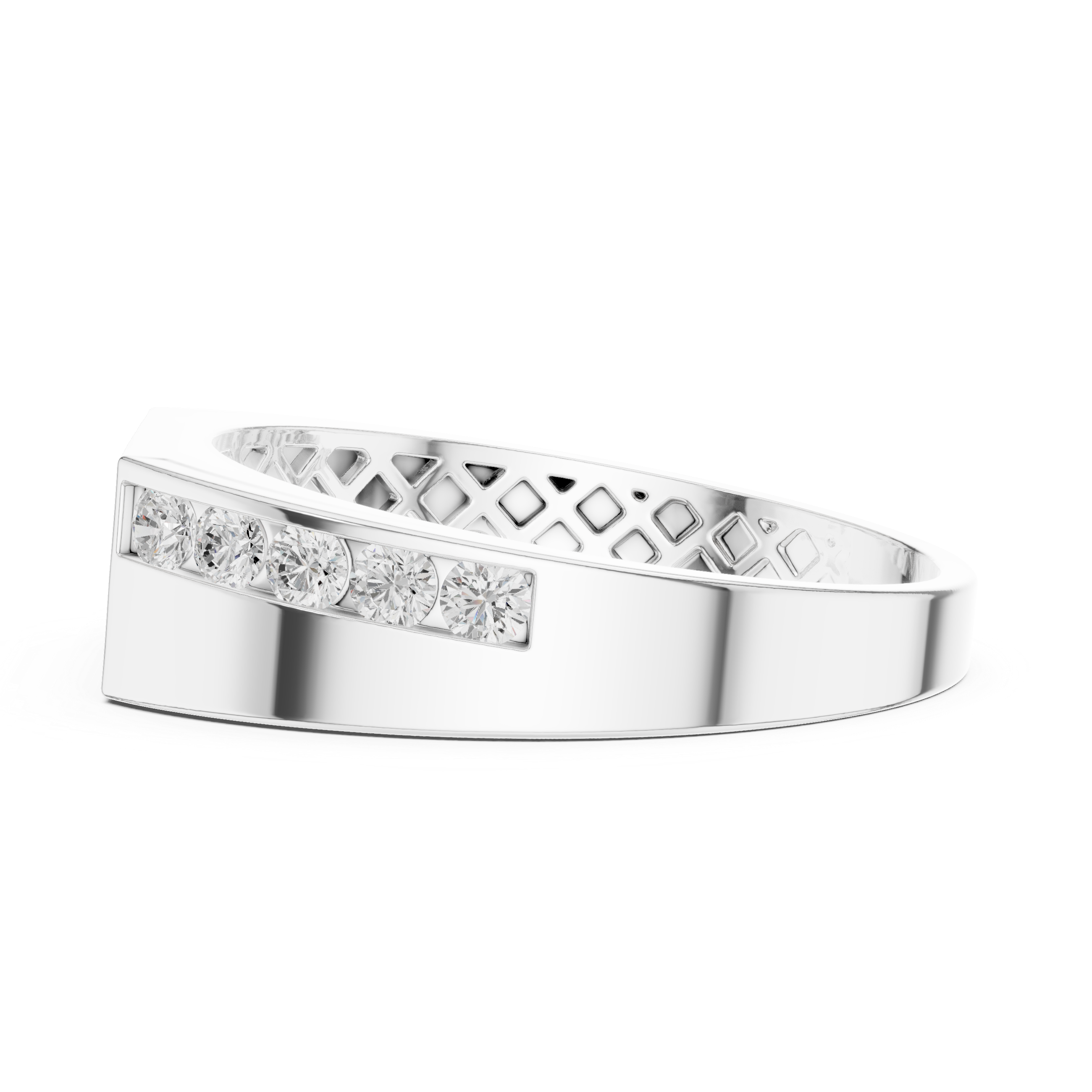 Flush Edge Lab Grown Diamond Ring