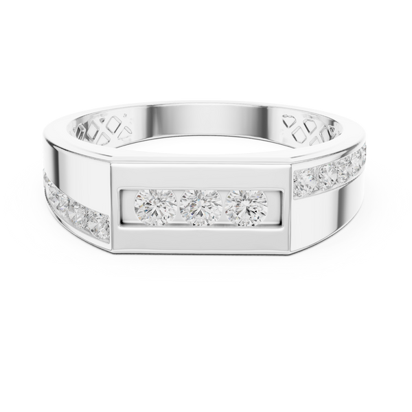 Flush Edge Lab Grown Diamond Ring