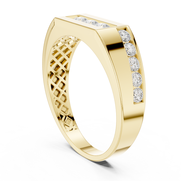 Flush Edge Lab Grown Diamond Ring