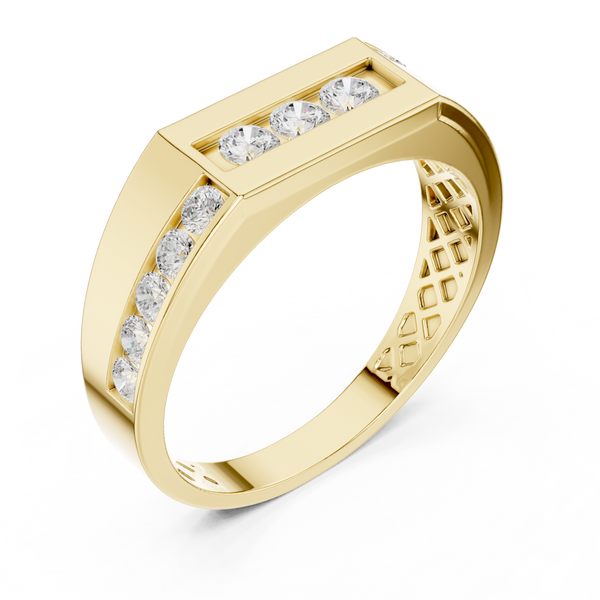 Flush Edge Lab Grown Diamond Ring