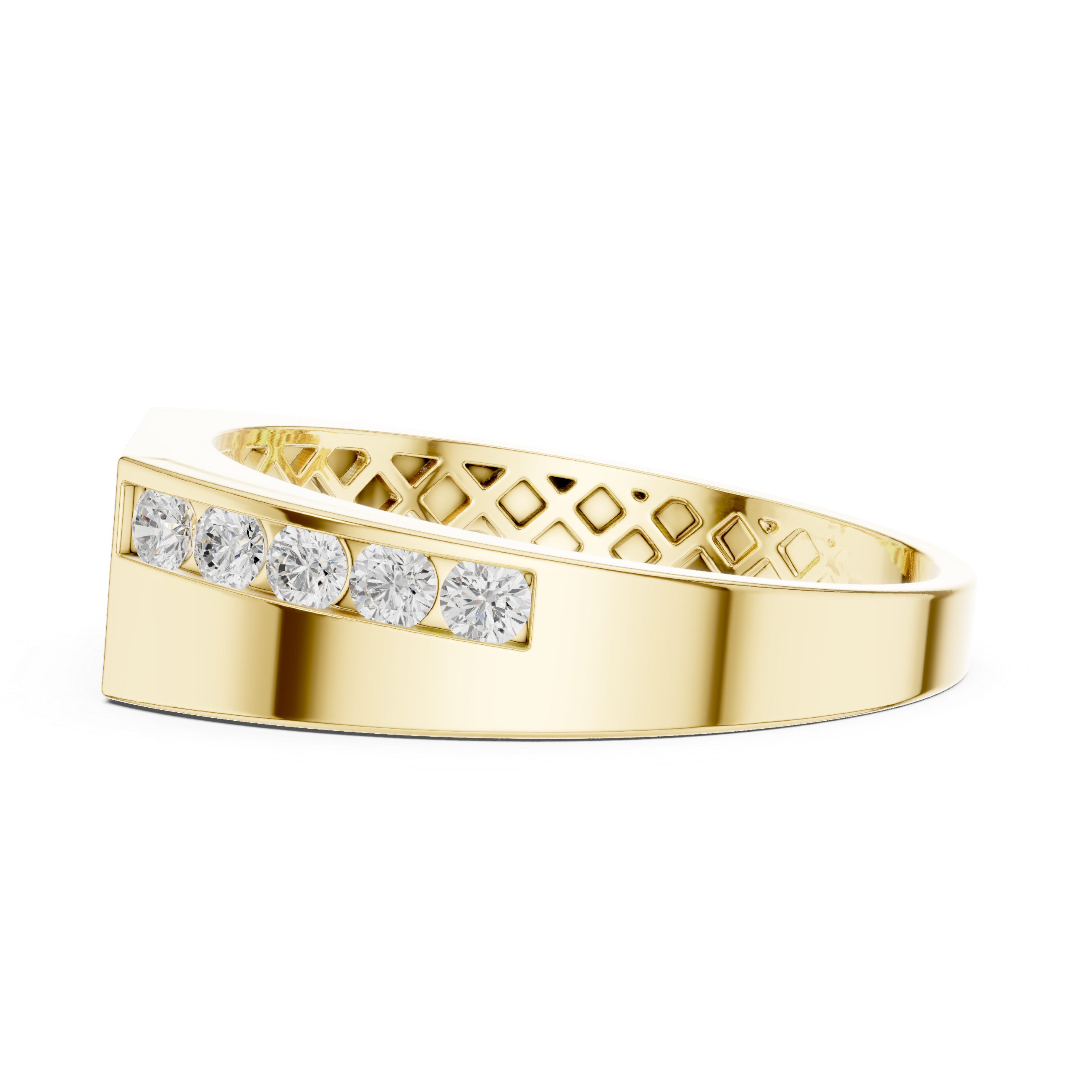 Flush Edge Lab Grown Diamond Ring