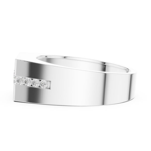 Floating Center Lab Grown Diamond Ring