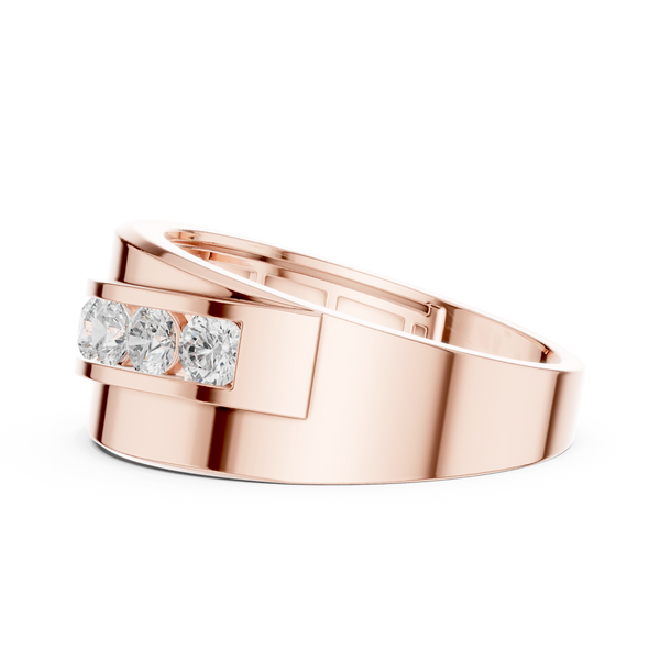 Scalloped Pavilion Lab Grown Diamond Ring