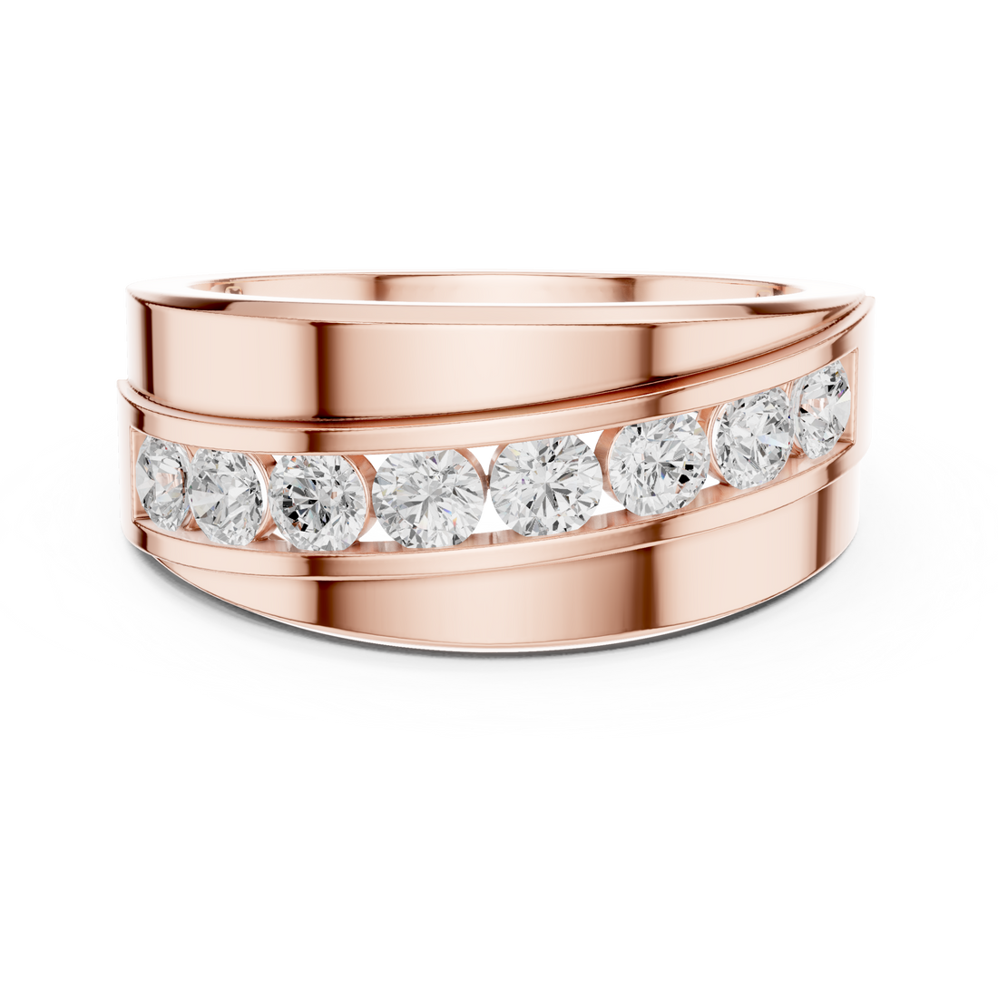 Scalloped Pavilion Lab Grown Diamond Ring