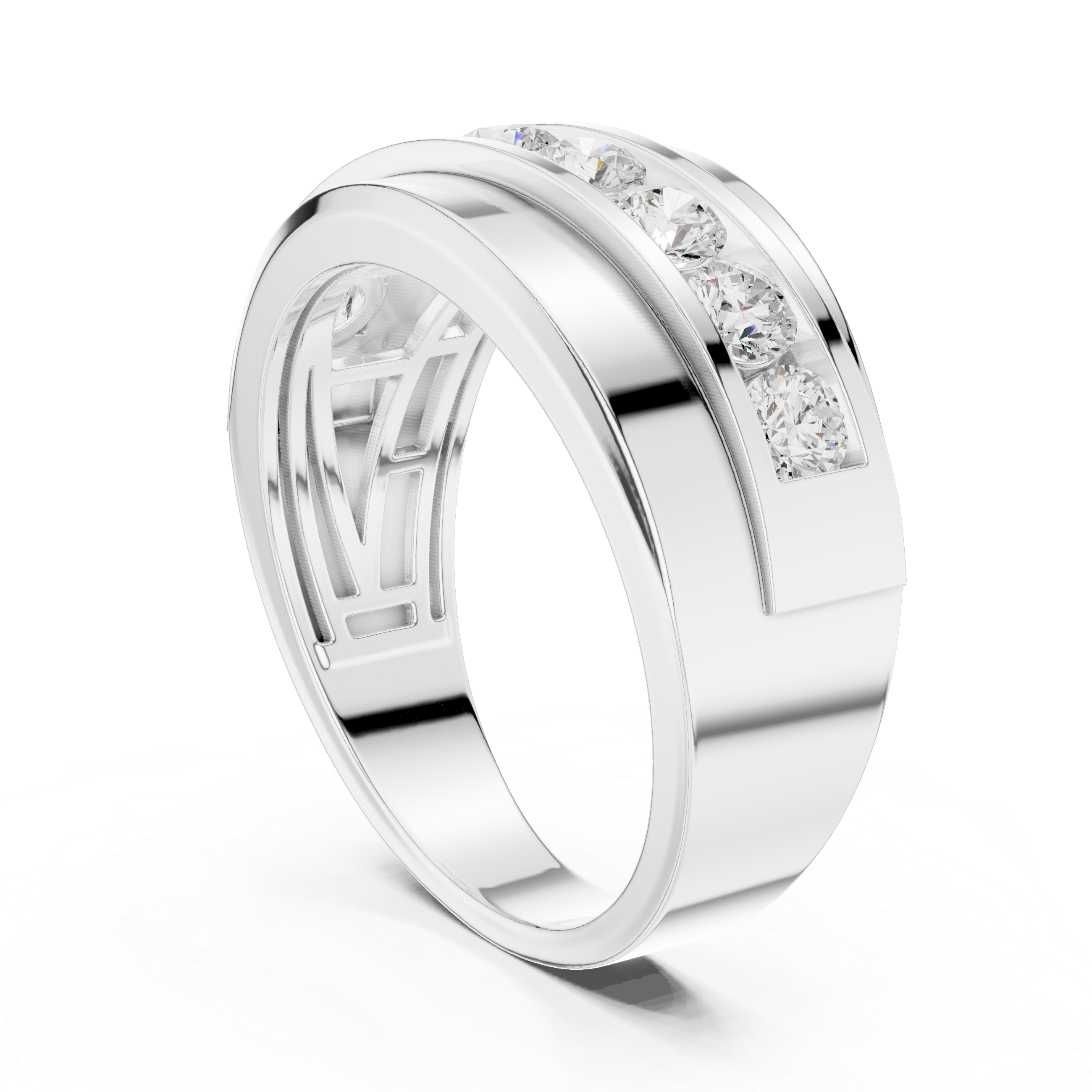 Scalloped Pavilion Lab Grown Diamond Ring