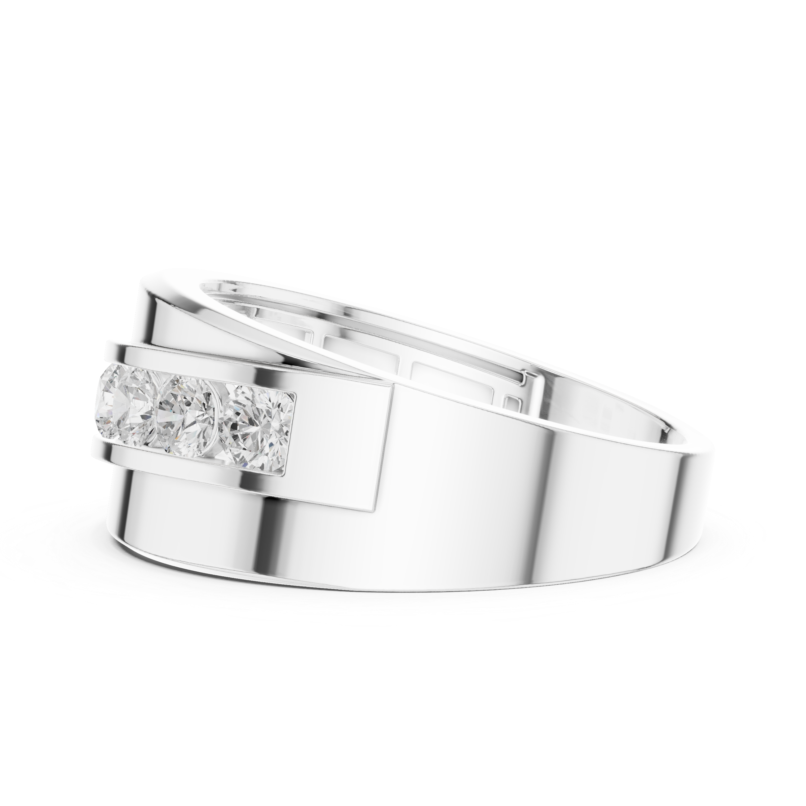 Scalloped Pavilion Lab Grown Diamond Ring