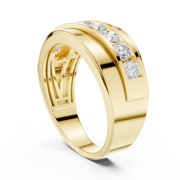 Scalloped Pavilion Lab Grown Diamond Ring