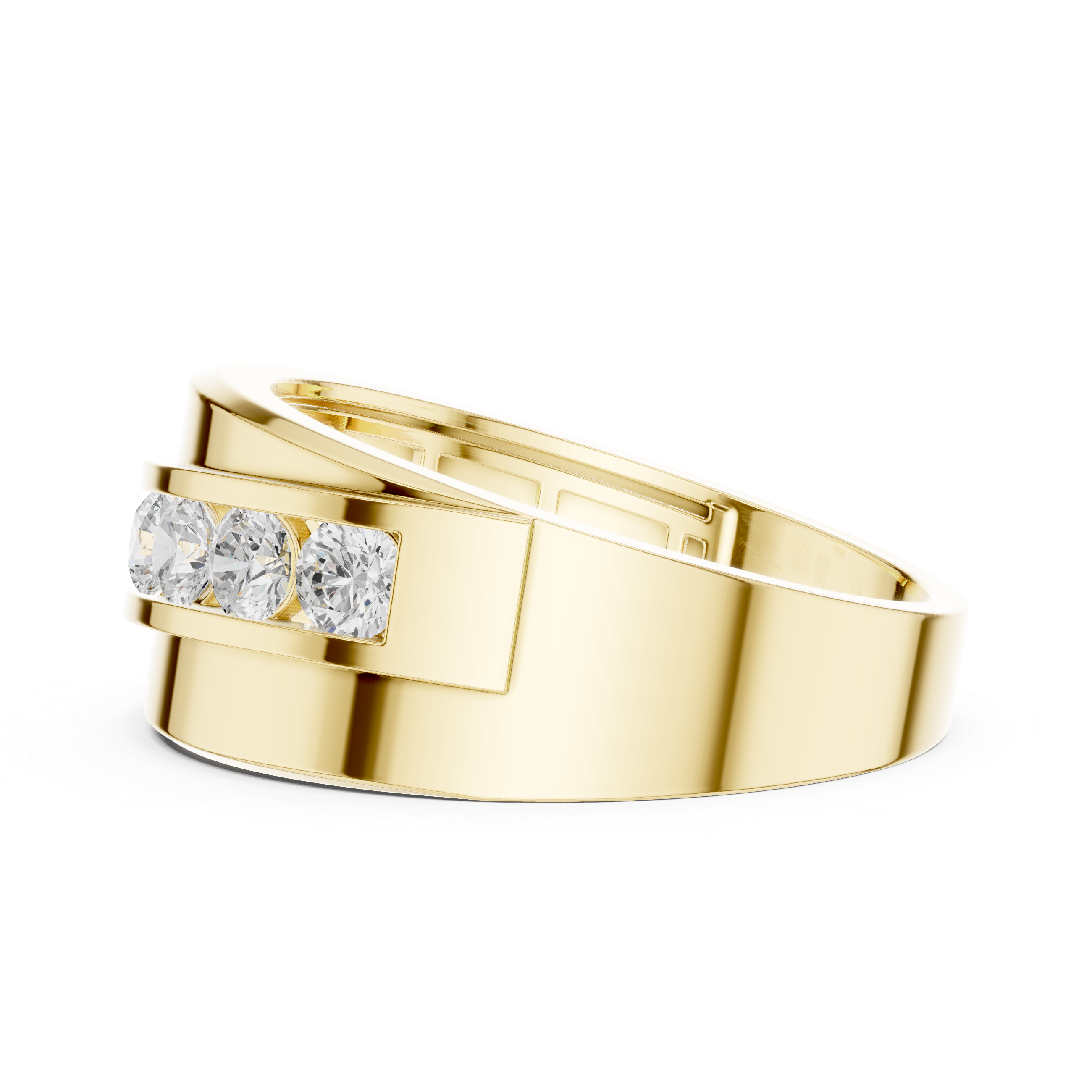 Scalloped Pavilion Lab Grown Diamond Ring