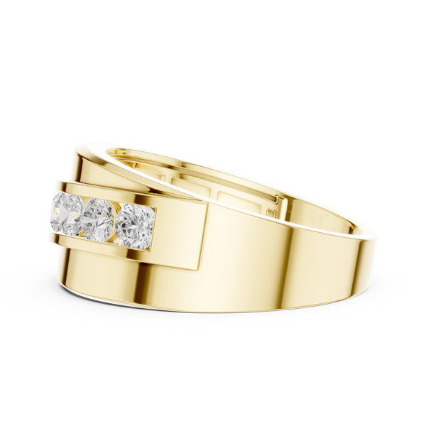 Scalloped Pavilion Lab Grown Diamond Ring