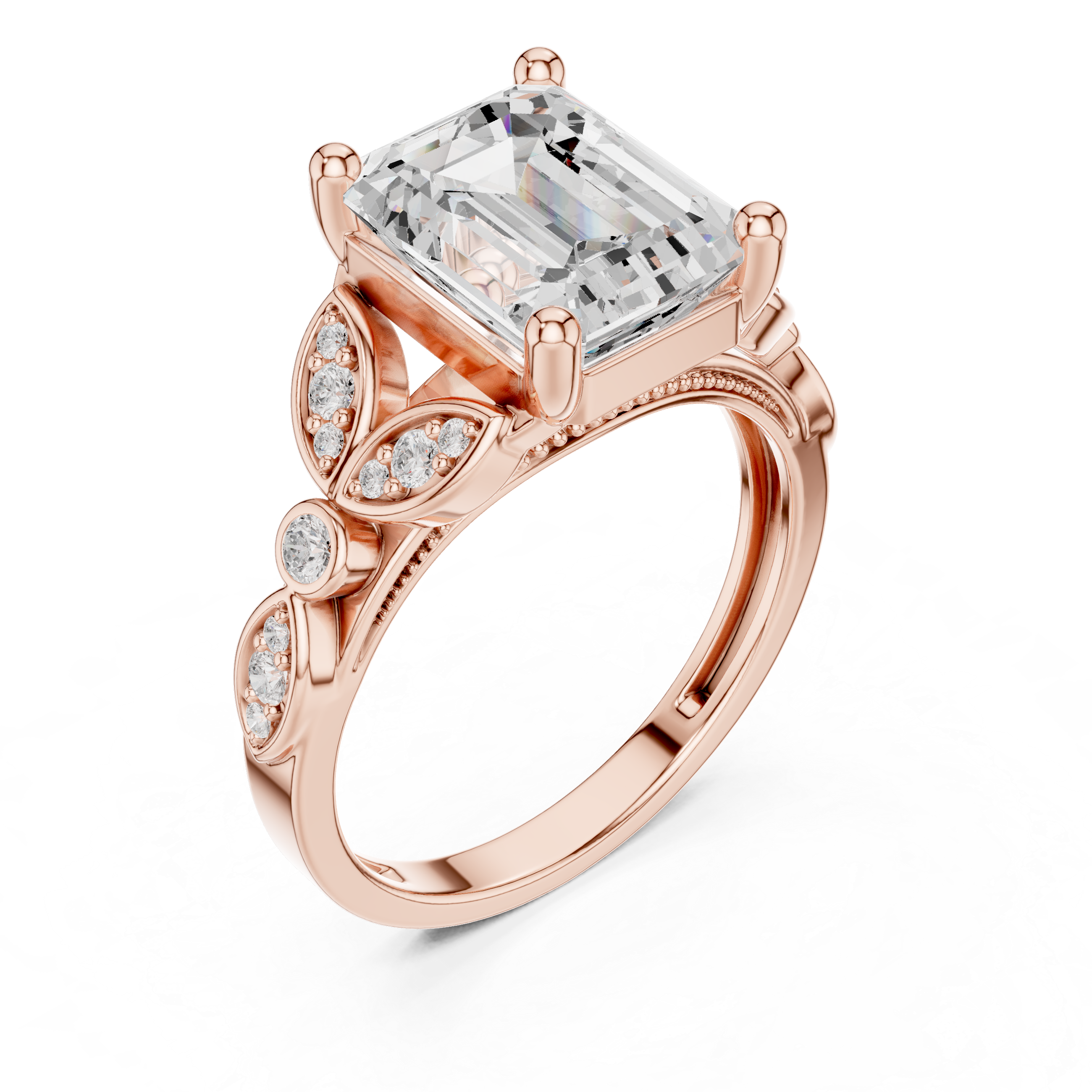Tiara Crown Lab Grown Diamond Ring