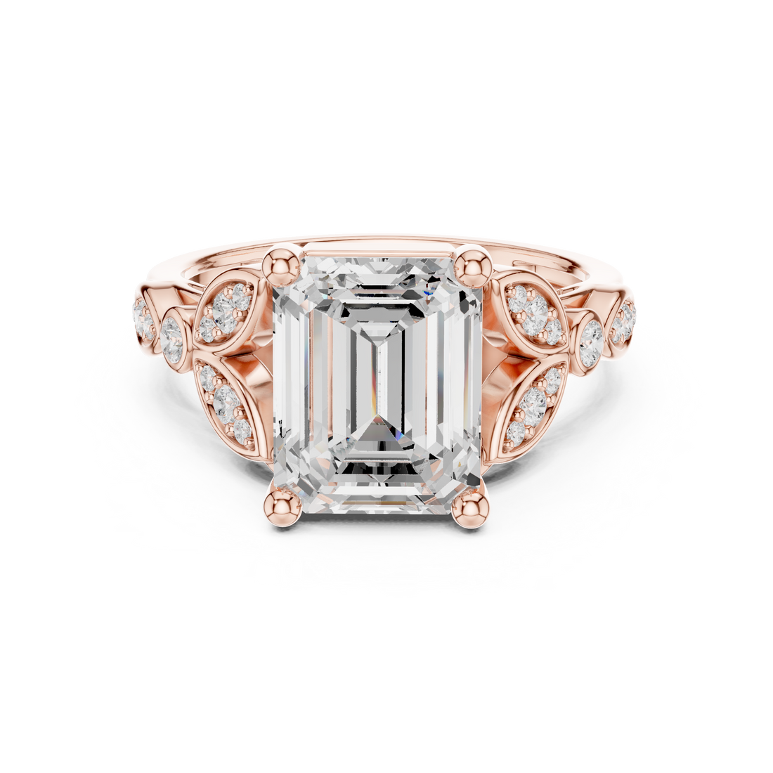 Tiara Crown Lab Grown Diamond Ring