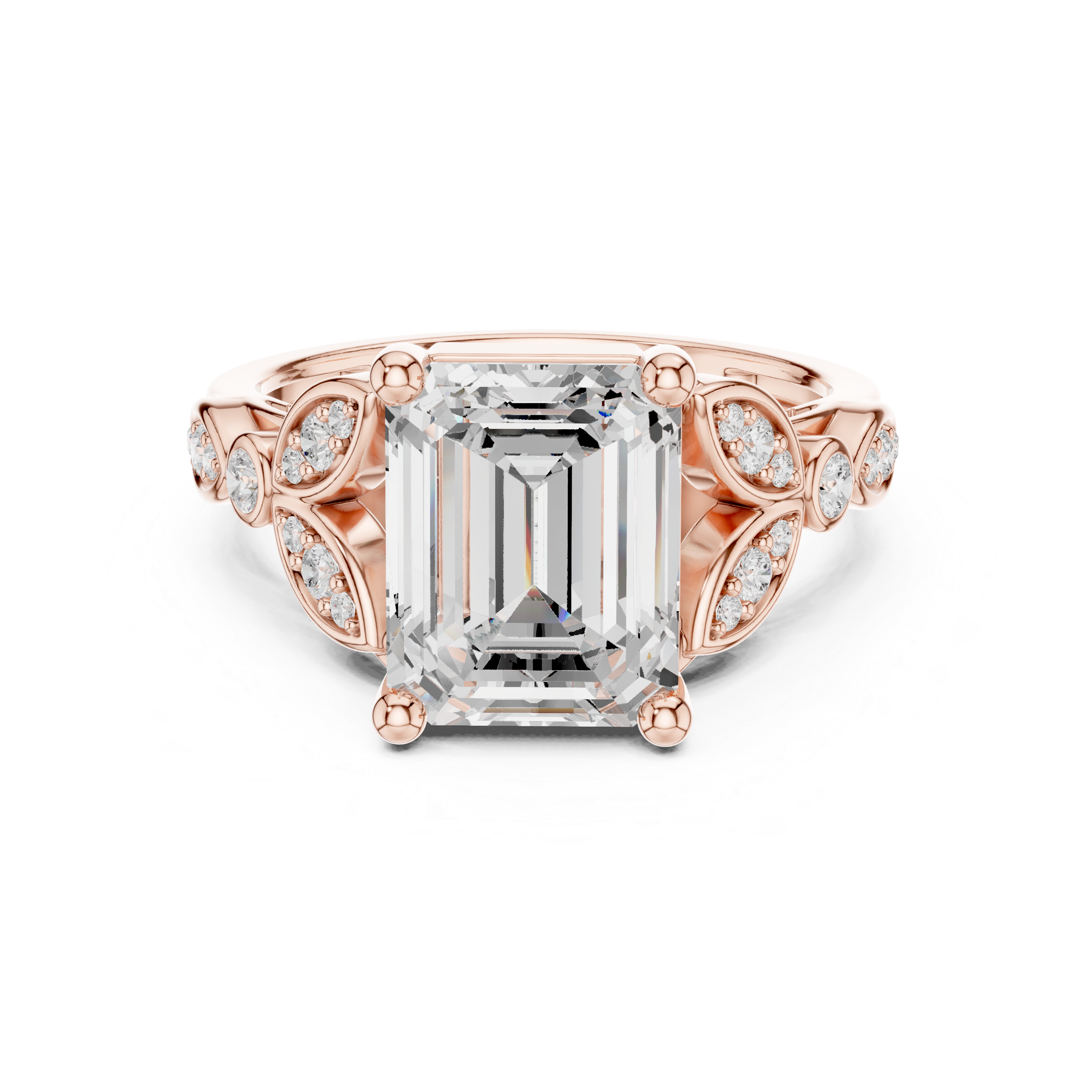 Tiara Crown Lab Grown Diamond Ring