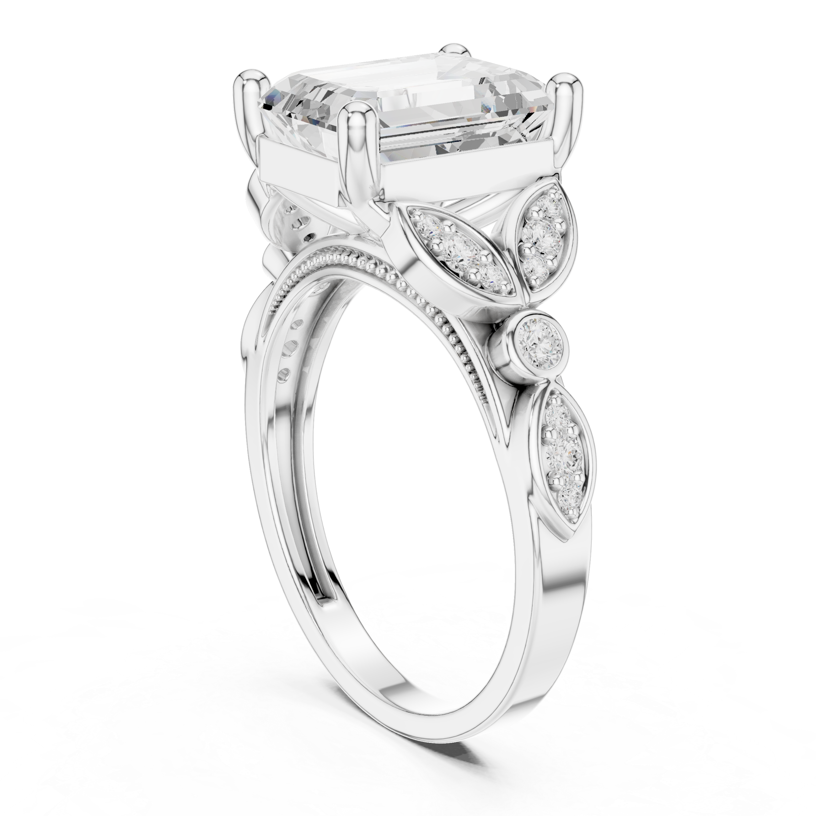Tiara Crown Lab Grown Diamond Ring