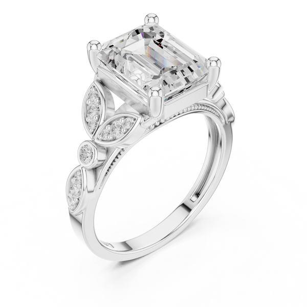 Tiara Crown Lab Grown Diamond Ring