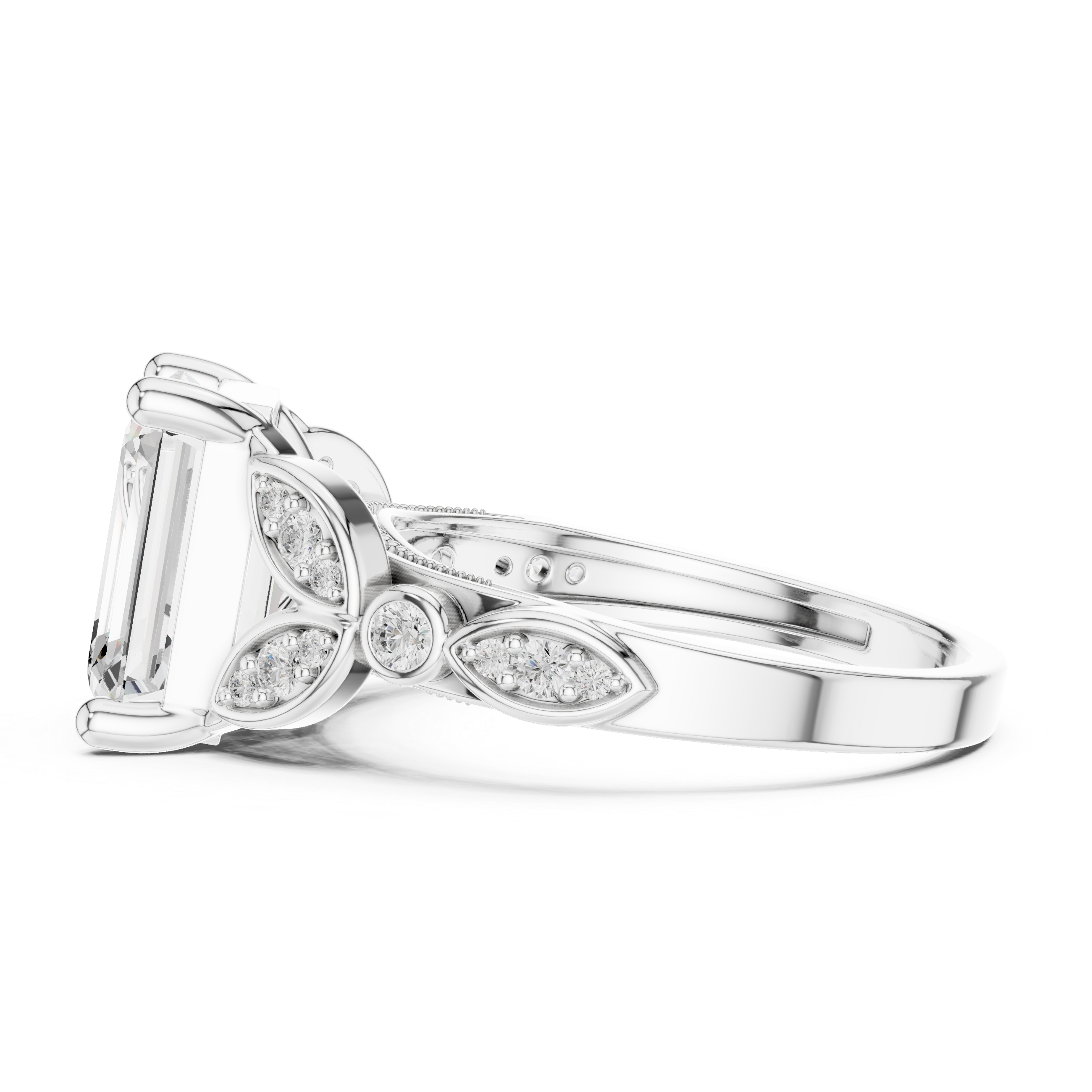Tiara Crown Lab Grown Diamond Ring