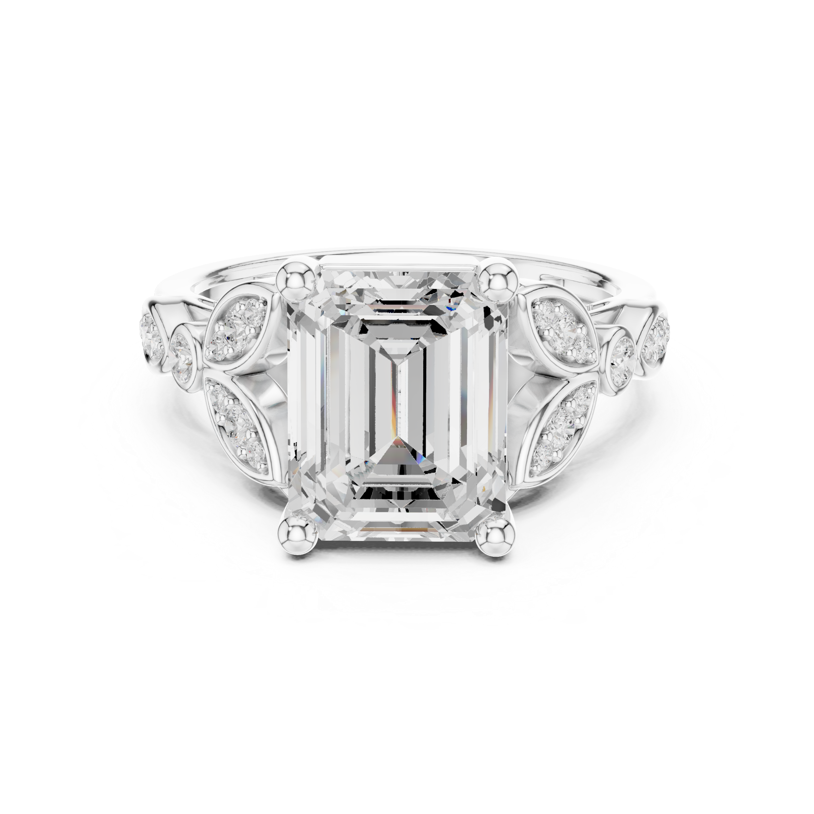 Tiara Crown Lab Grown Diamond Ring